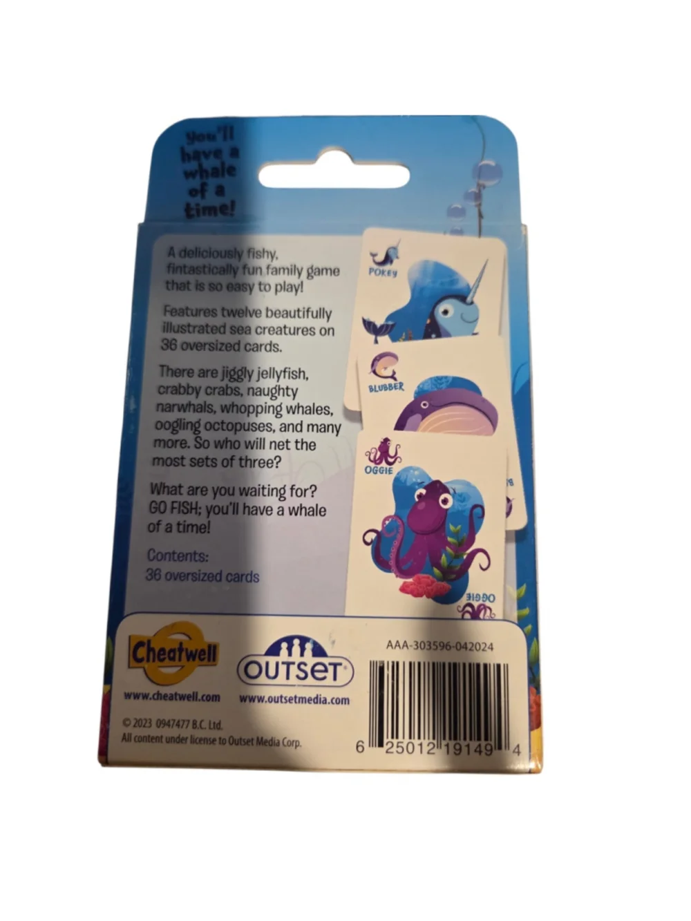 Kids Outset Go Fish Card Game One Size Blue and Orange